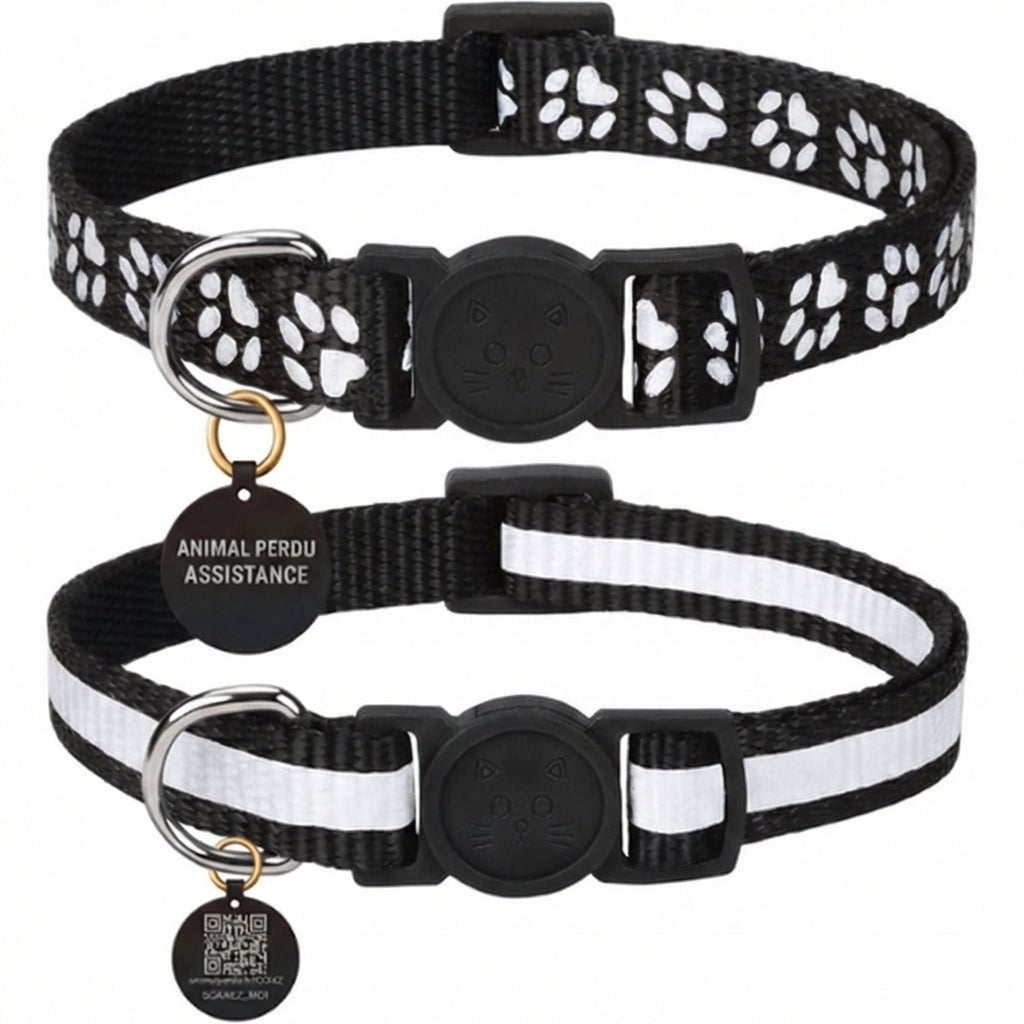 Animal Perdu Assistance | Collier + Médaille Scanable avec QR Code pour localiser vos animaux en temps réel