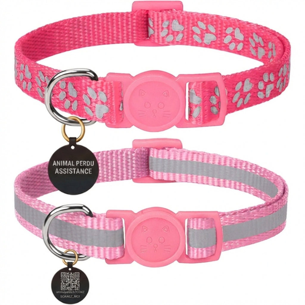 Animal Perdu Assistance | Collier + Médaille Scanable avec QR Code pour localiser vos animaux en temps réel