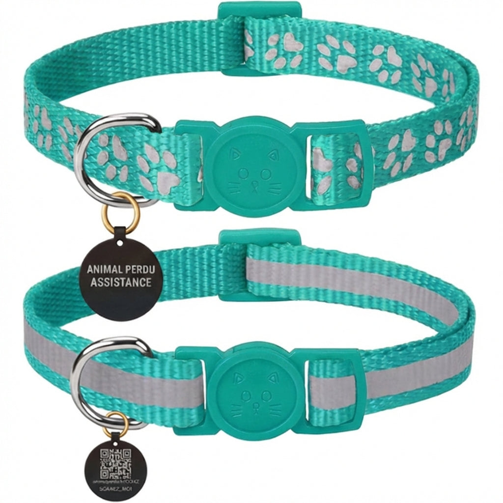 Animal Perdu Assistance | Collier + Médaille Scanable avec QR Code pour localiser vos animaux en temps réel