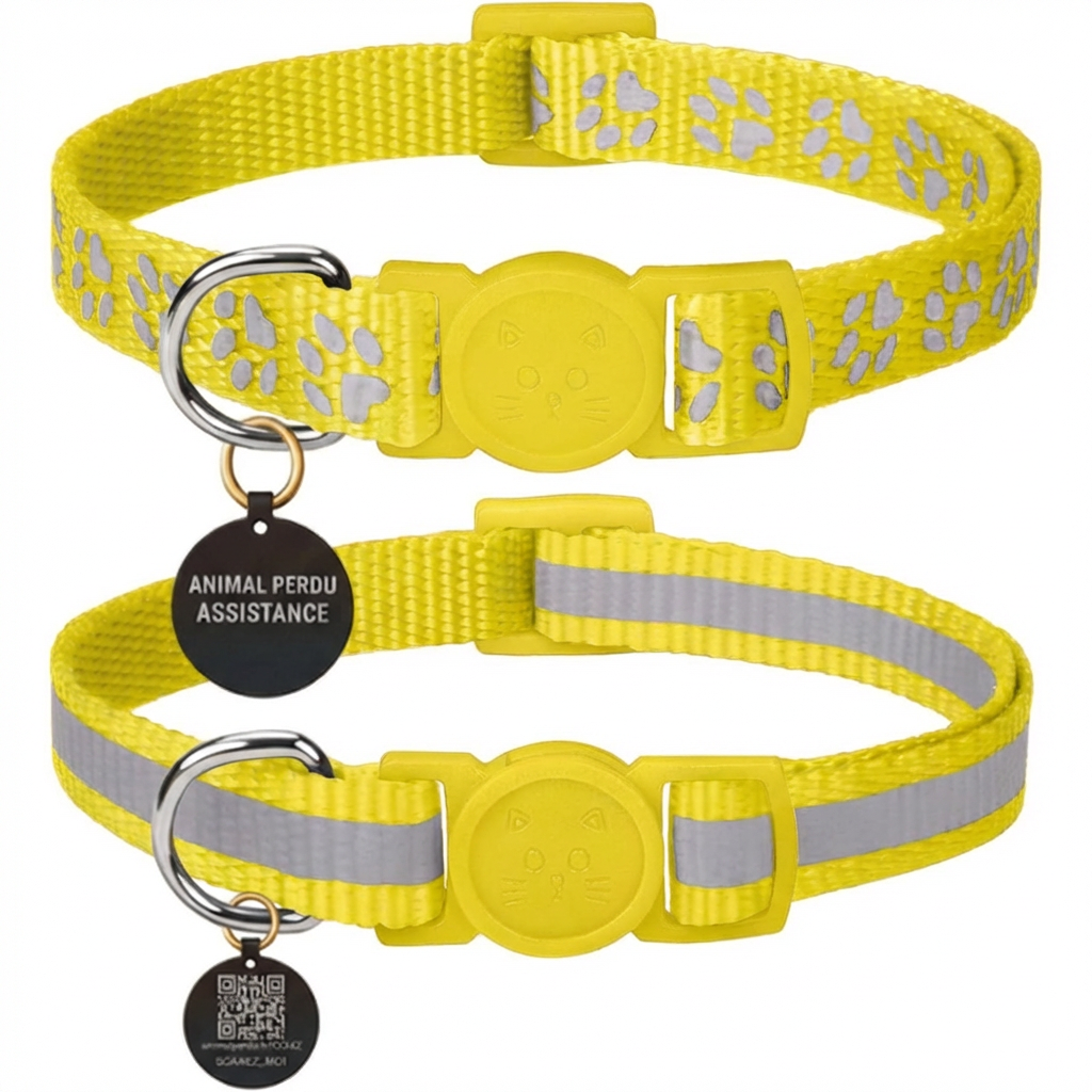 Animal Perdu Assistance | Collier + Médaille Scanable avec QR Code pour localiser vos animaux en temps réel